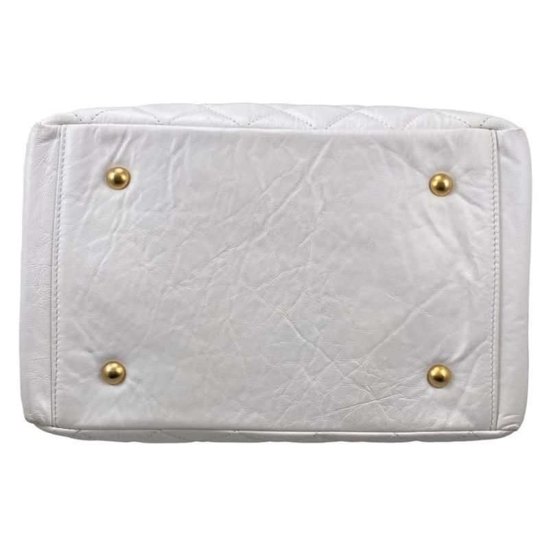 Chanel As3740 Beau Sling Bag Calf Handbag Shoulder Bag Random Plate White