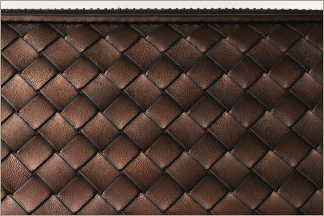 Bottega Veneta Long Wallet Travel Case Round Zipper Closure