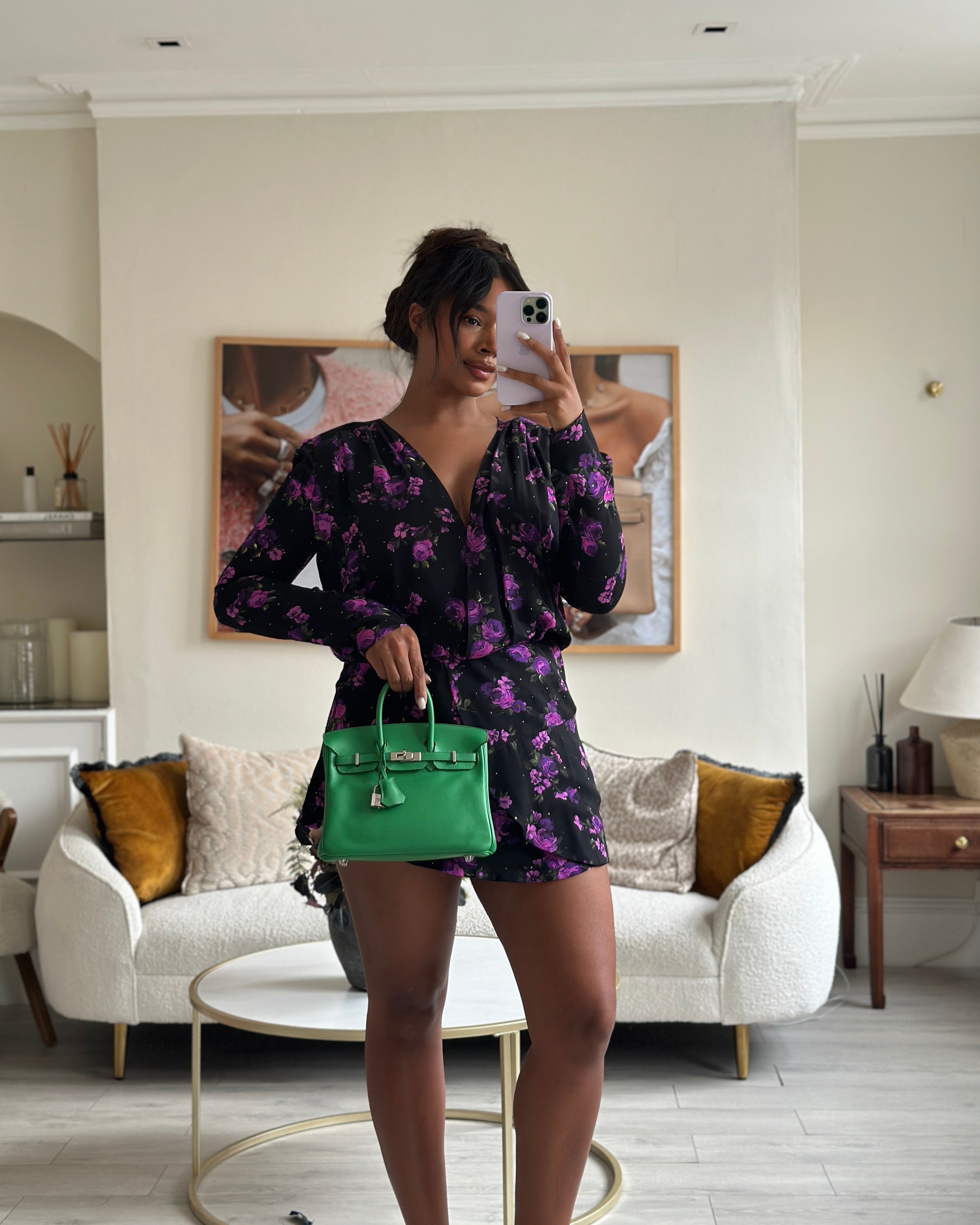 *FIRE PRICE* Hermès Birkin 25 Retourne Bag in Bamboo Swift Leather with Palladium Hardware Bag