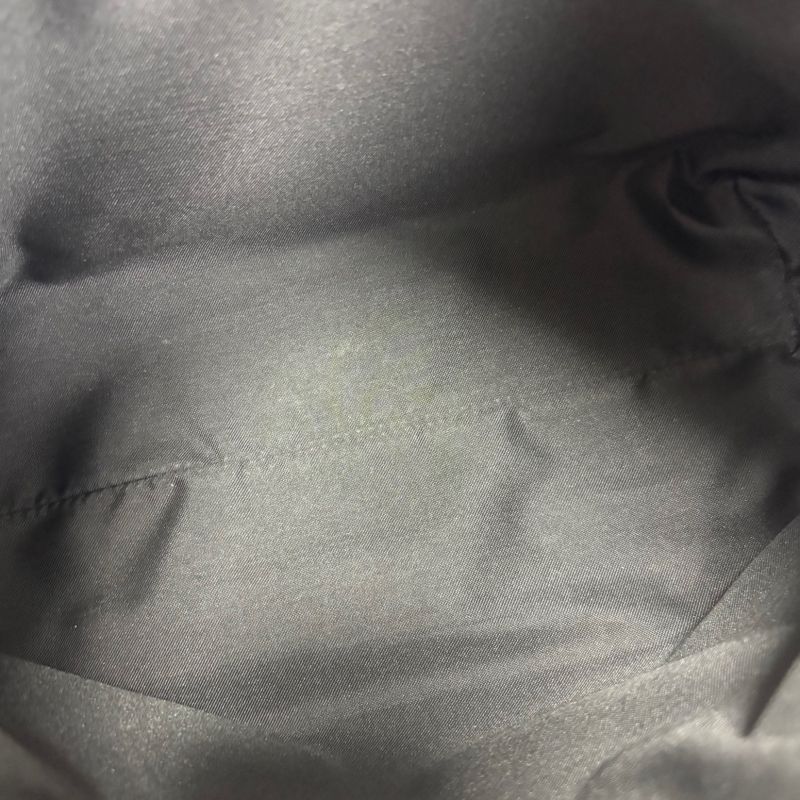 Gucci One Shoulder Bag GG Canvas Black Hobo Soho