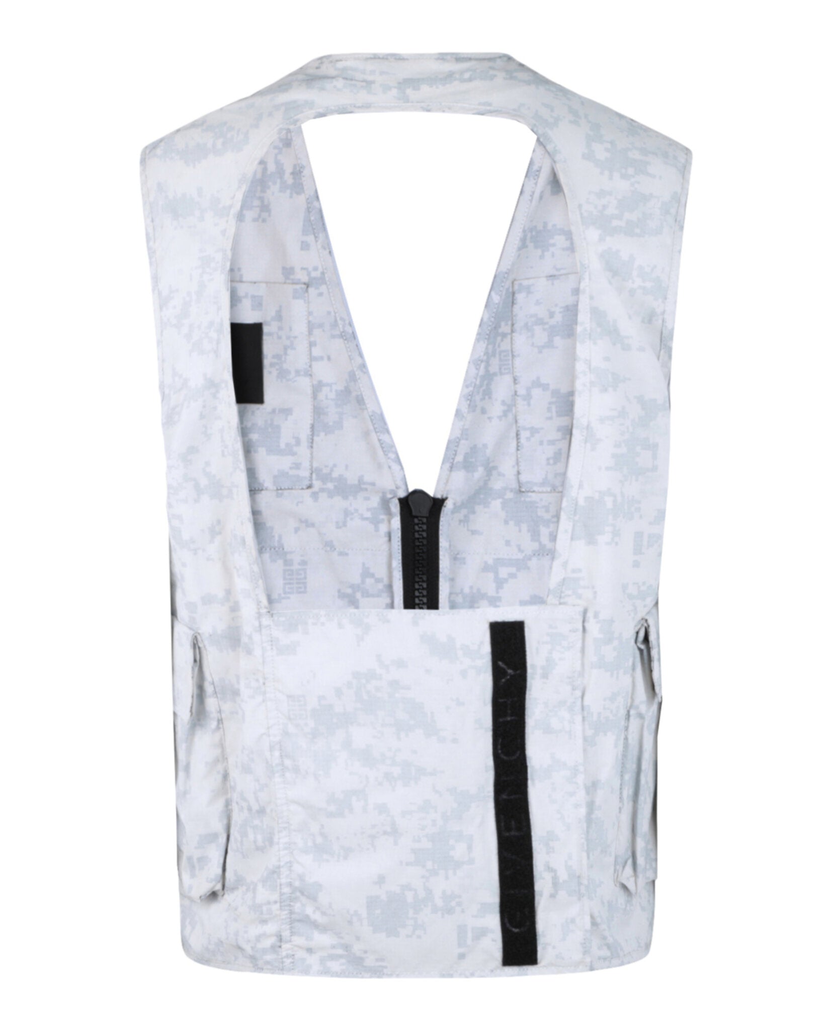 Givenchy Mens Camouflage Cargo Vest