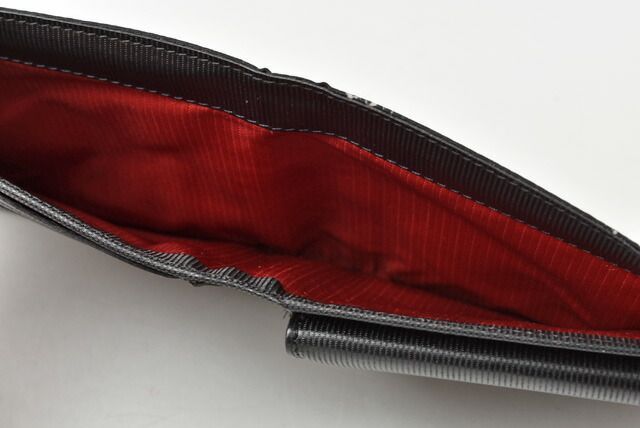 Chanel Wallet Men's Foldable Wallet Old Travel Line Black