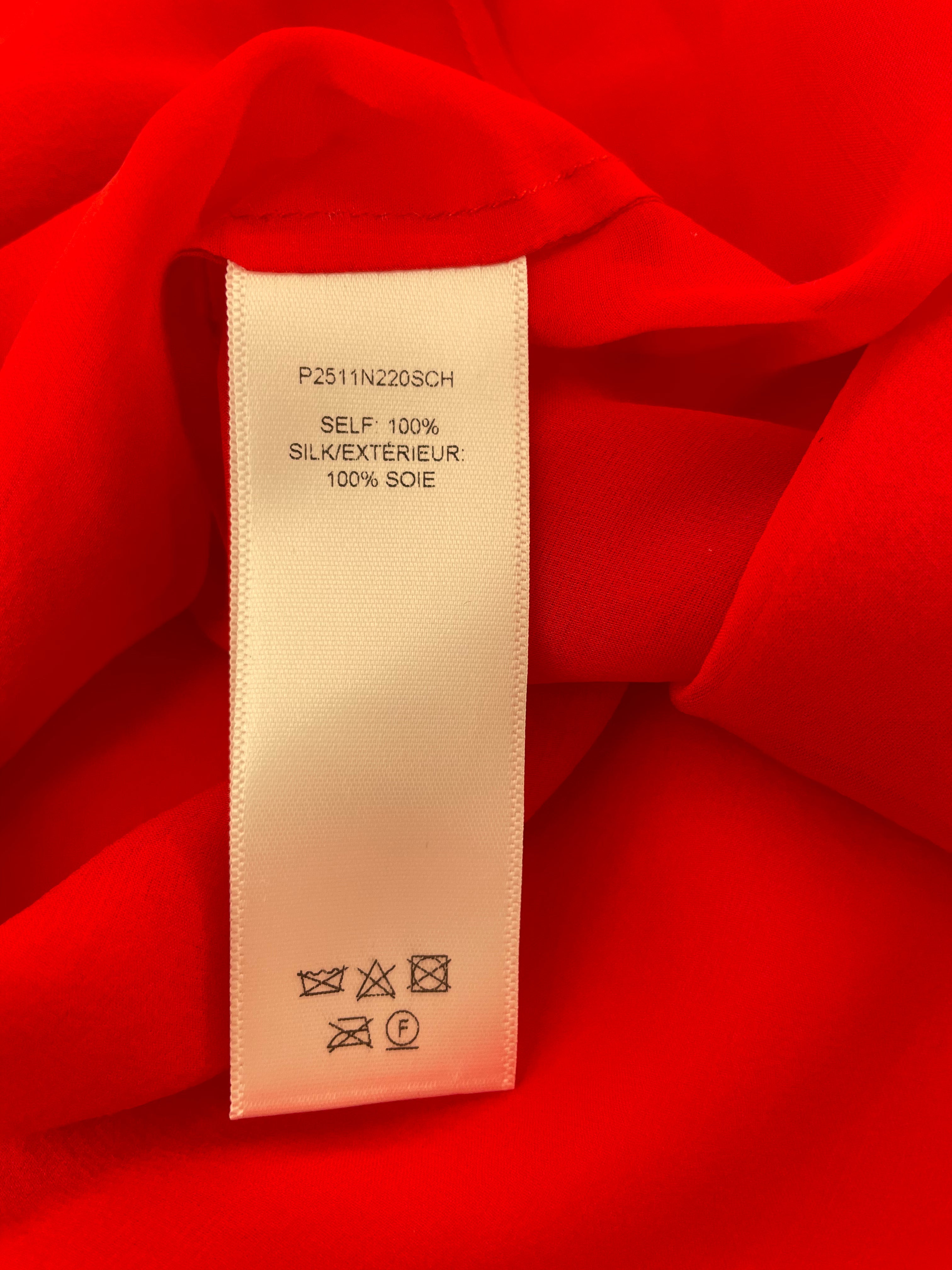 *CURRENT SEASON* Carolina Herrera Red Three Piece Trousers, Jacket and Blouse Set Size US 0 (UK 4)