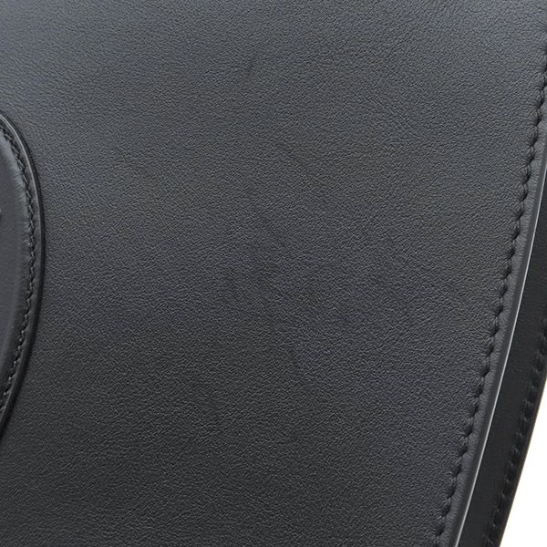 Cartier Shoulder Bag Hobo Bag Sm Leather Black Gold Hardware Must de