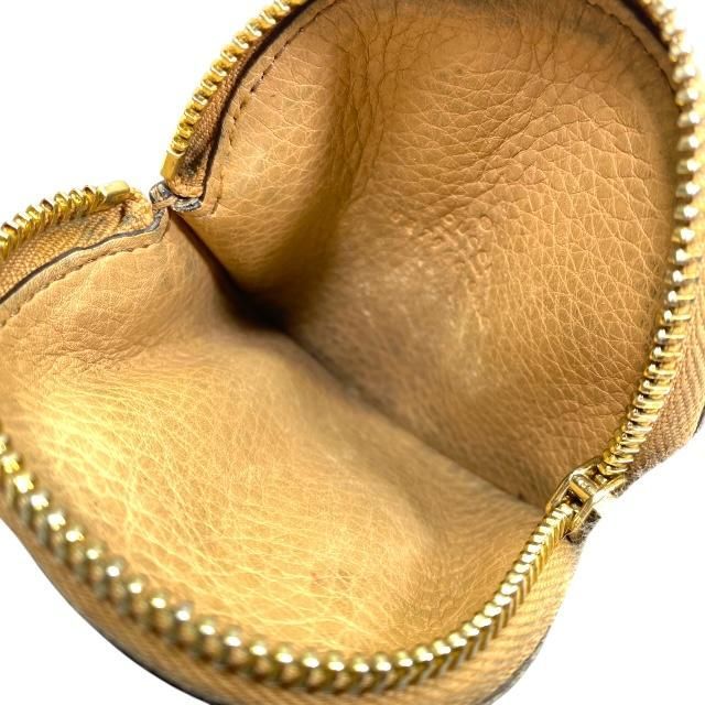 Gucci Soho Coin Case Coin Purse Mini Wallet Circle Shape Compact Leather