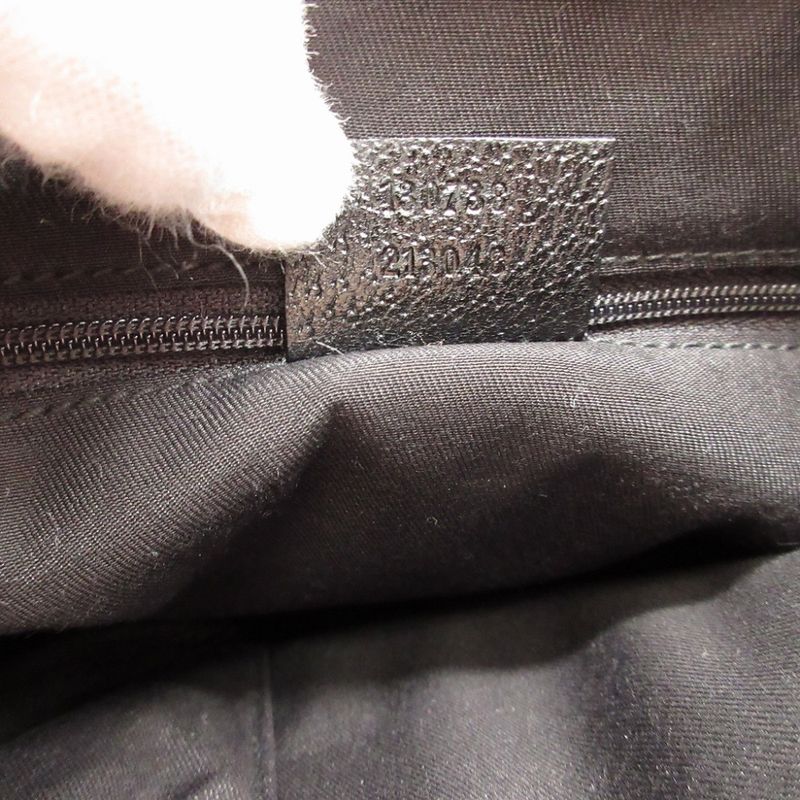 Gucci Abby GG Canvas Leather Hobo Black Shoulder Bag 1650