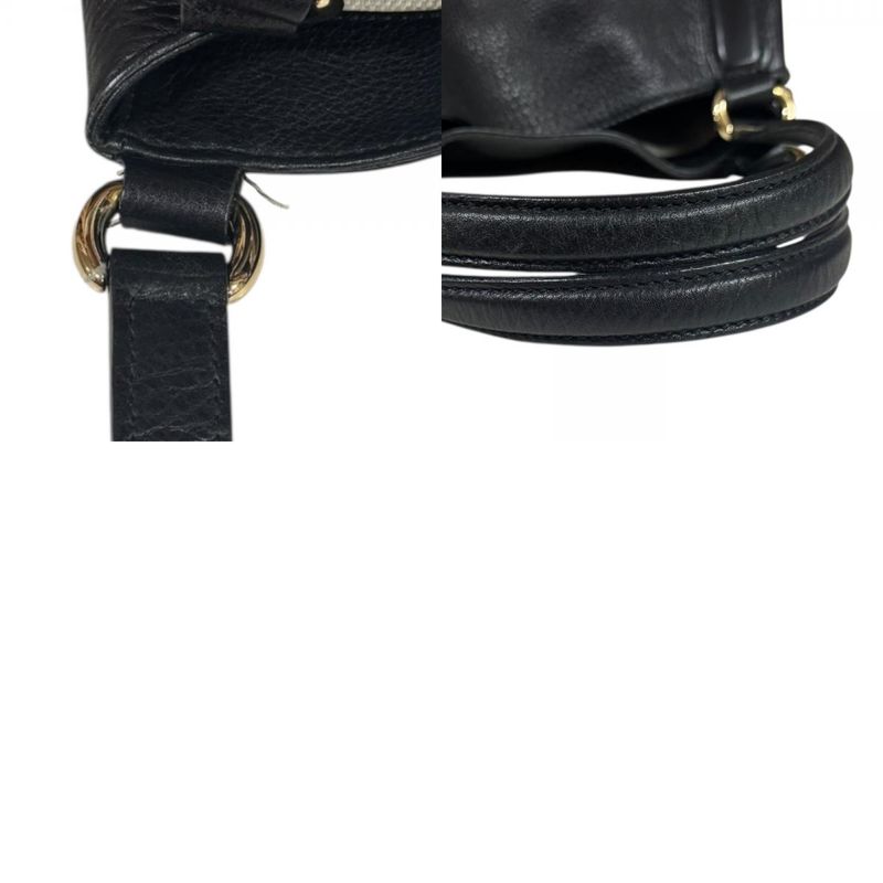 Gucci Soho Shoulder Bag Leather Black Ladies