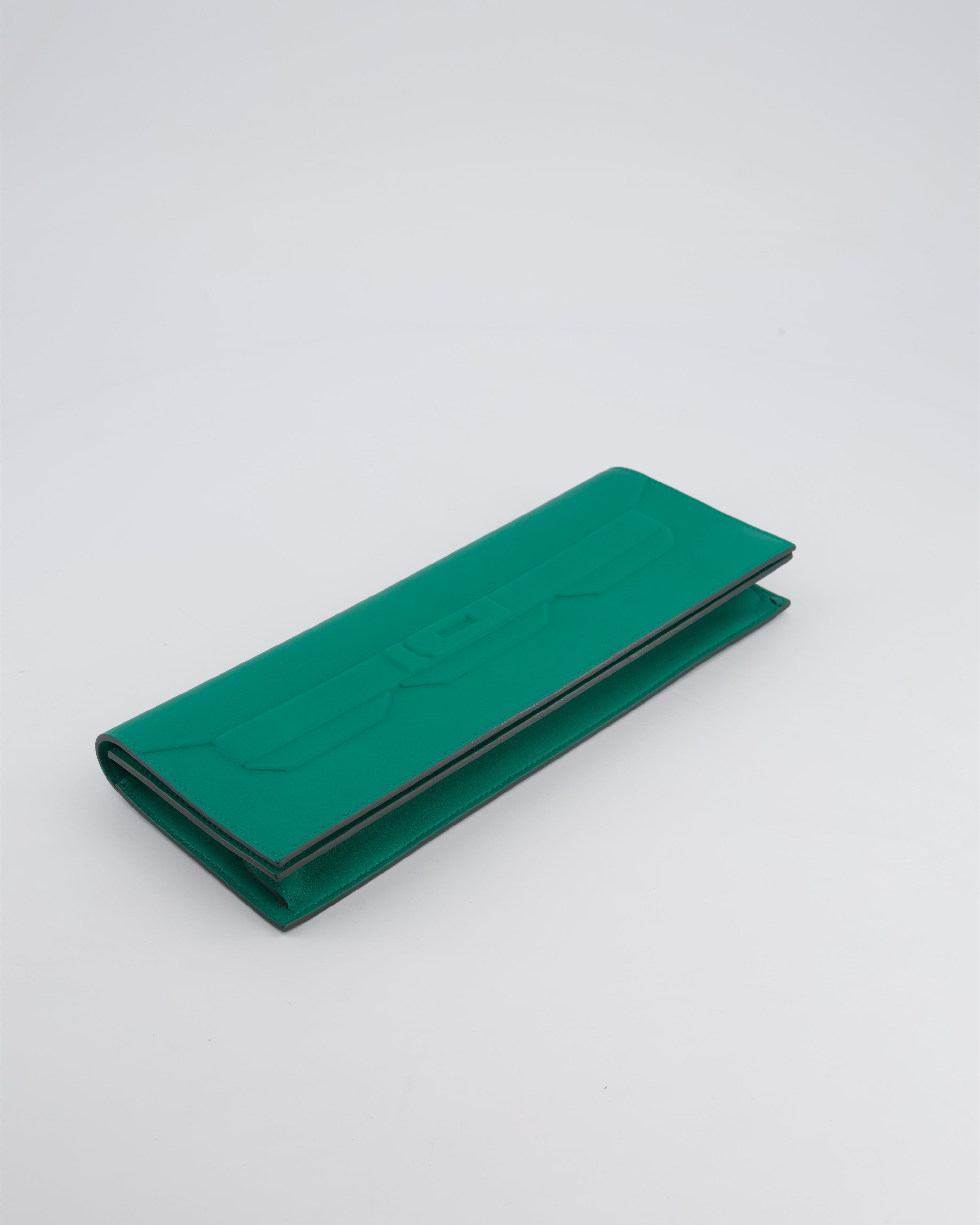 *FIRE PRICE* Hermès Birkin Cut Shadow Bag In Vert Vertigo Swift Leather