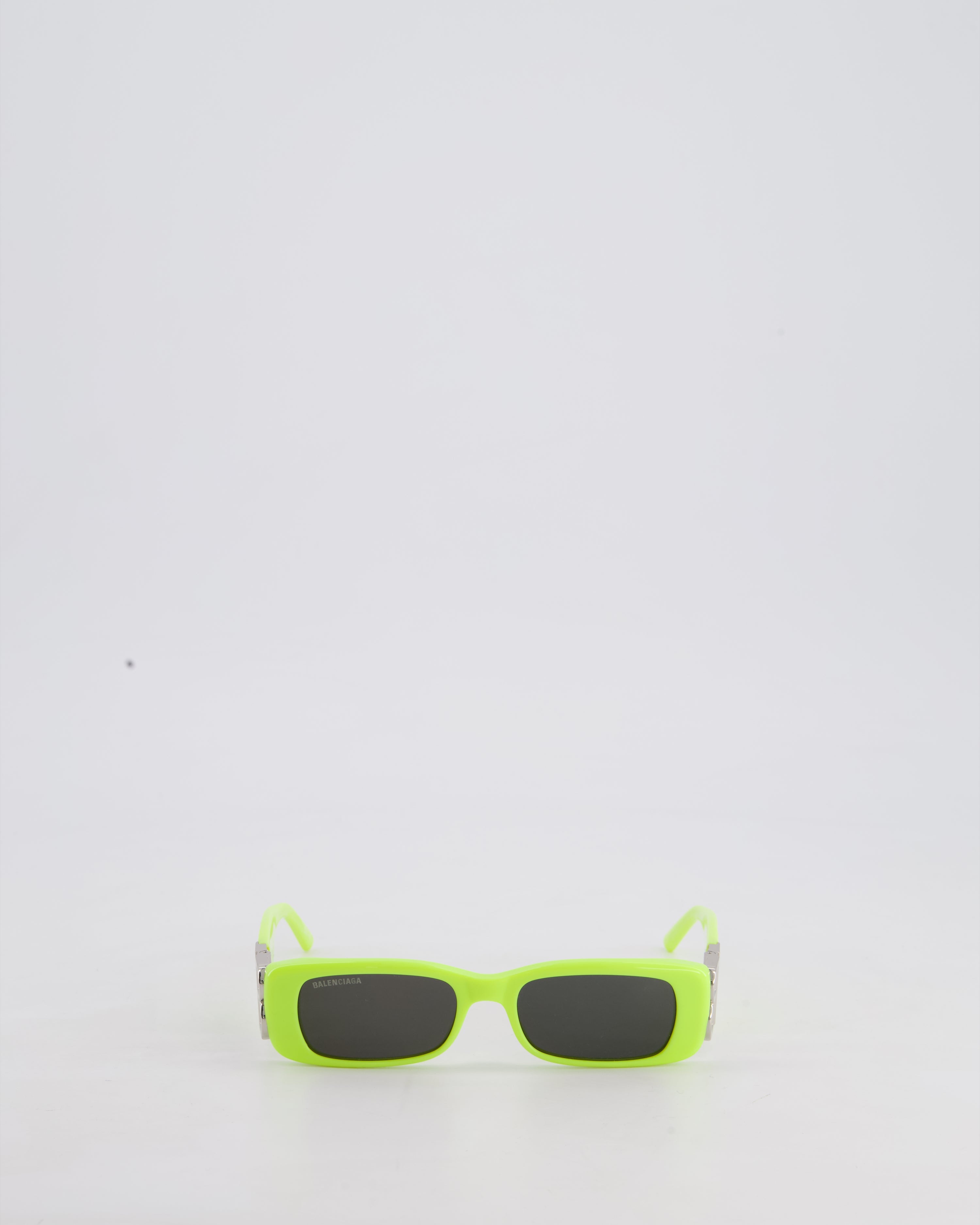 Balenciaga Neon Yellow Acetate Dynasty Sunglassess
