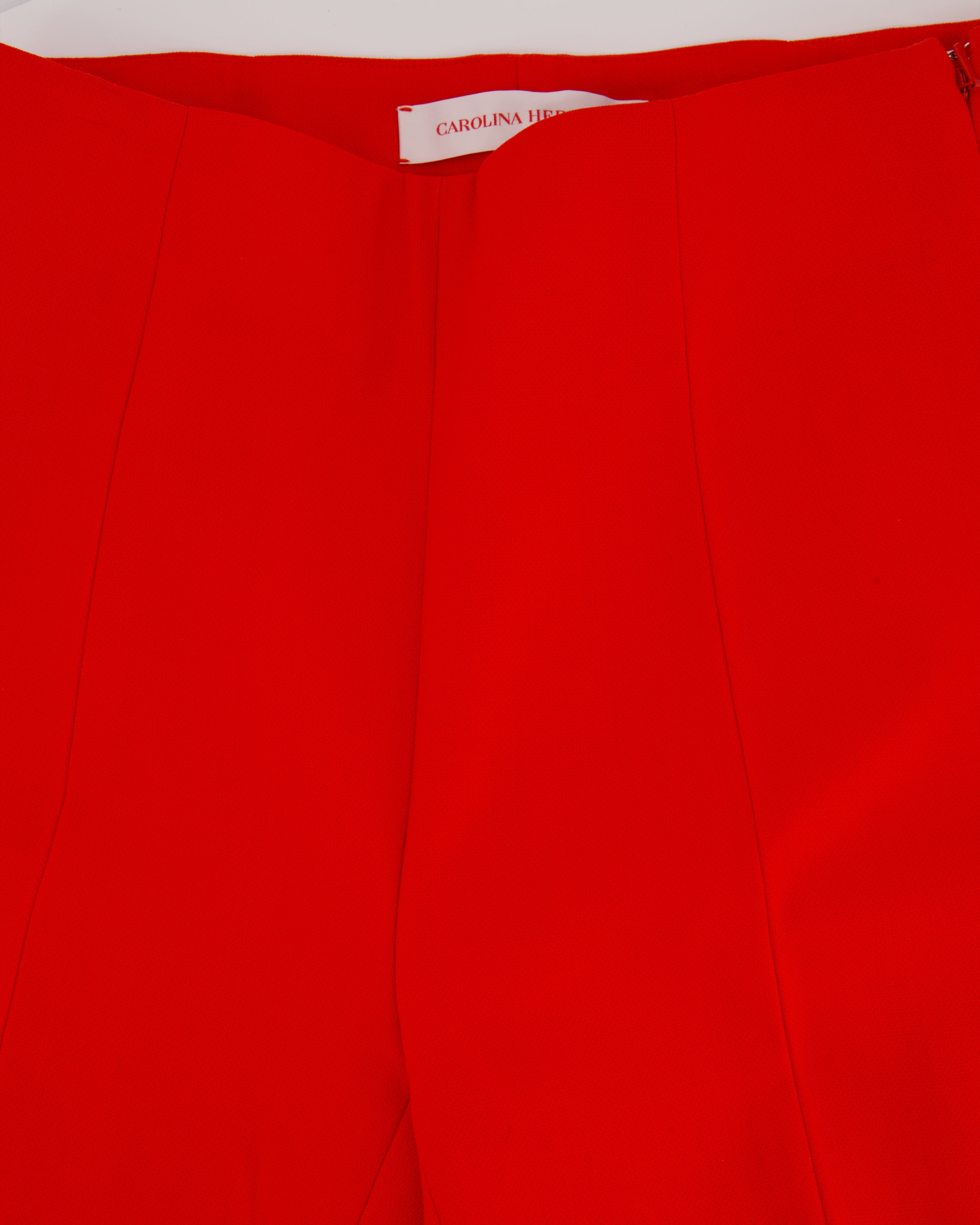 *CURRENT SEASON* Carolina Herrera Red Three Piece Trousers, Jacket and Blouse Set Size US 0 (UK 4)