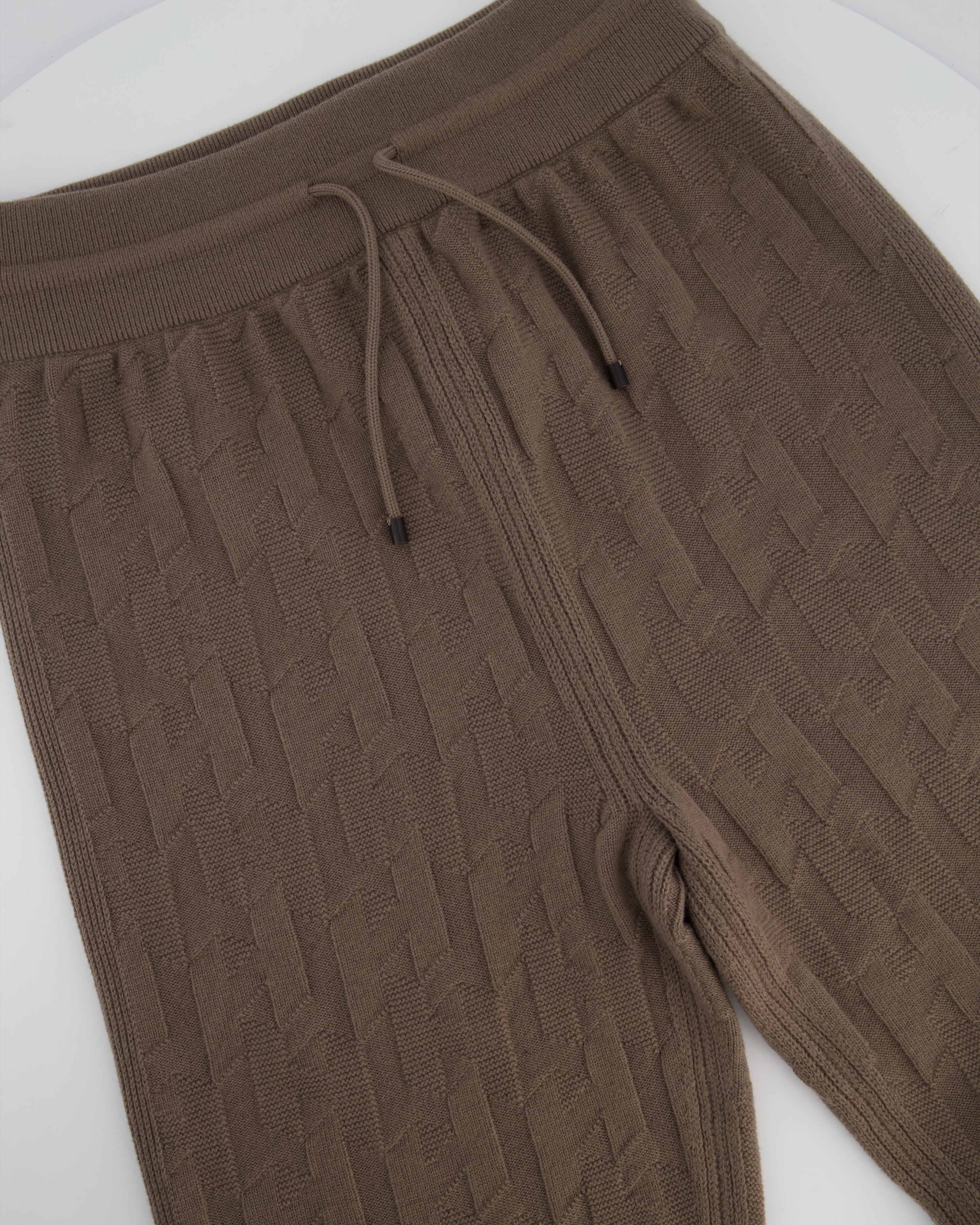 Hermes "H" Wool Jogging Pants In Gris/Etoupe Size FR 40 (UK 12)