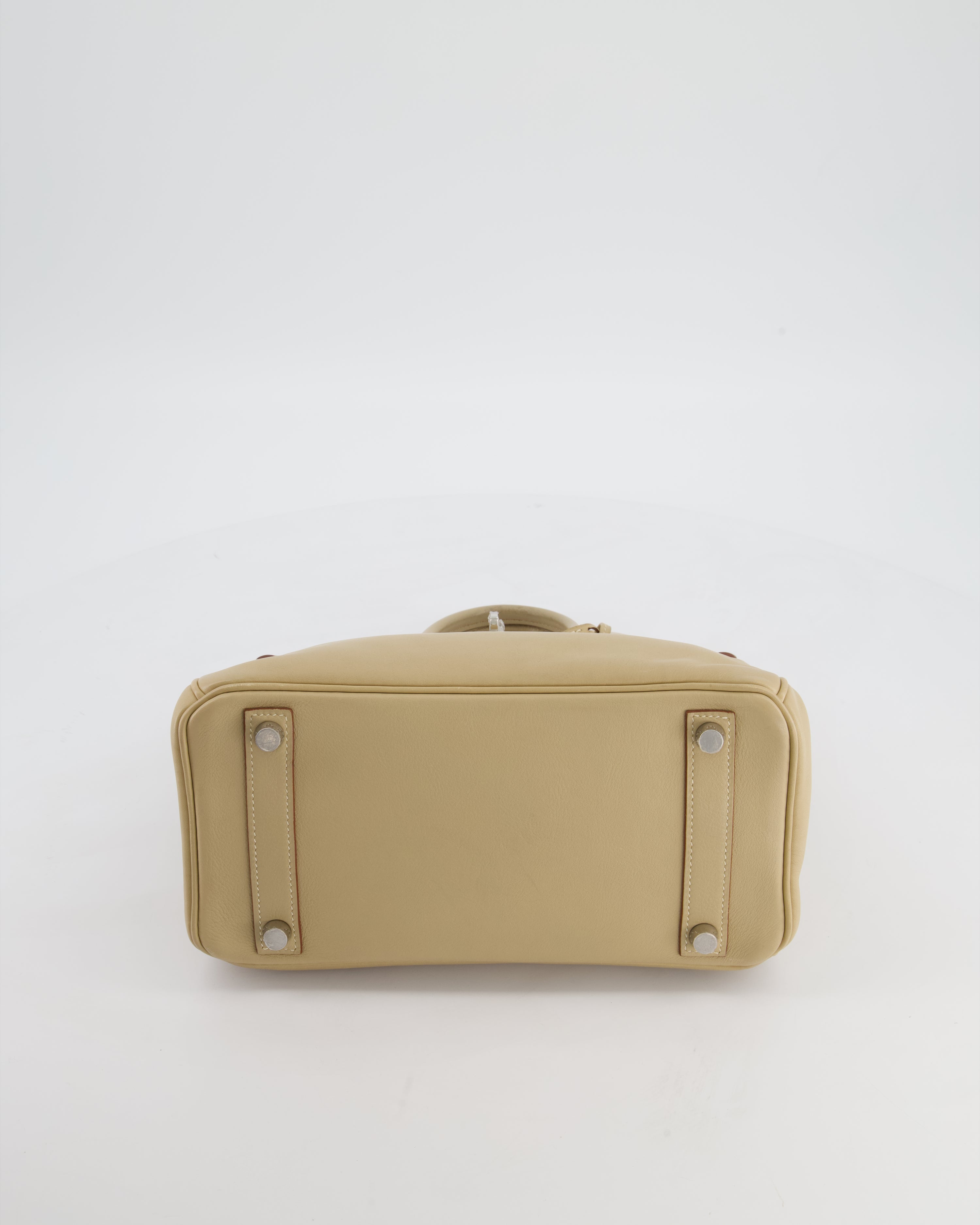 *FIRE PRICE* Hermès Birkin 25 Retourne Bag in Parchemin Swift Leather with Palladium Hardware