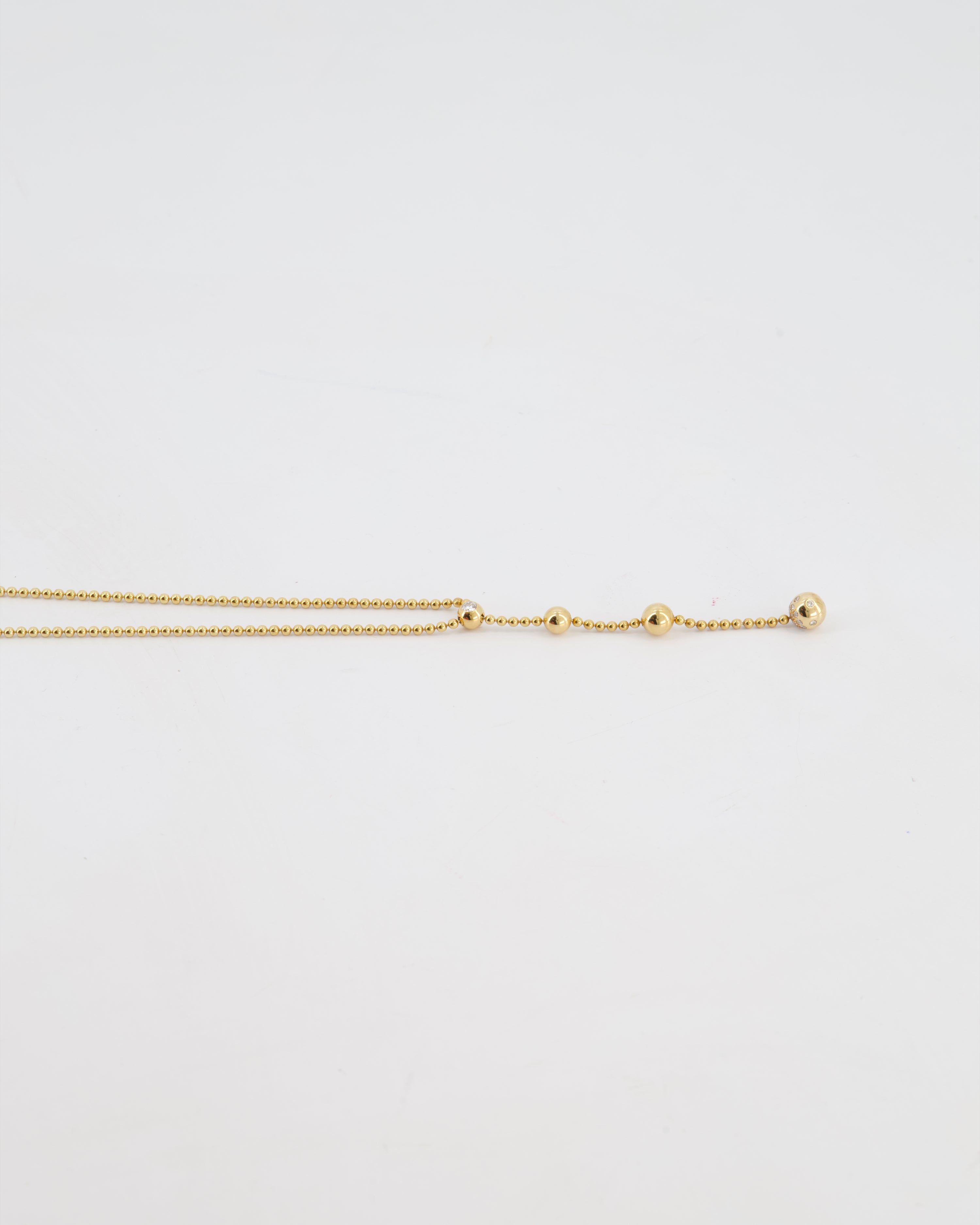 Cartier Draperie De Decollate Pendant Necklace in 18k Yellow Gold with Diamonds