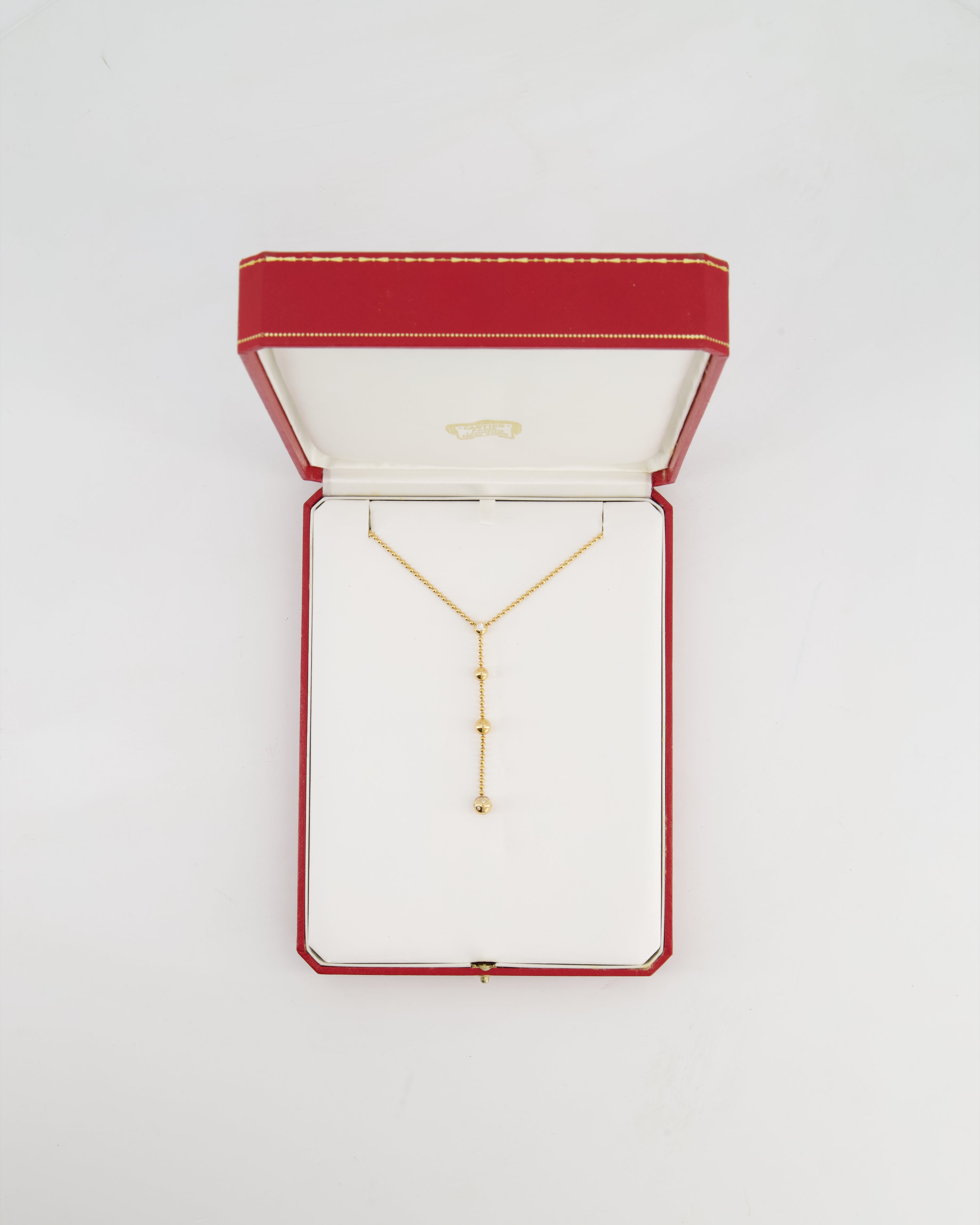 Cartier Draperie De Decollate Pendant Necklace in 18k Yellow Gold with Diamonds
