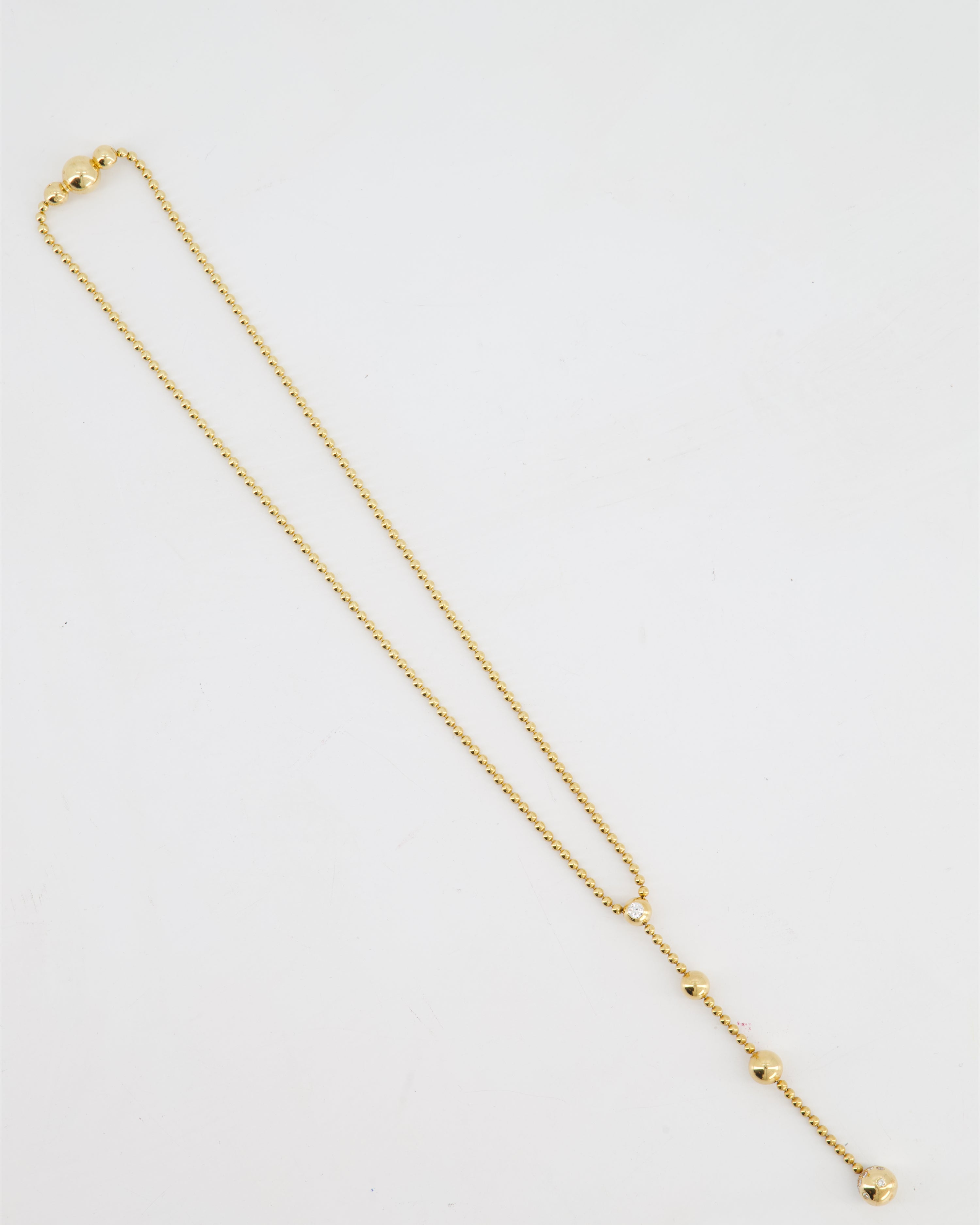 Cartier Draperie De Decollate Pendant Necklace in 18k Yellow Gold with Diamonds