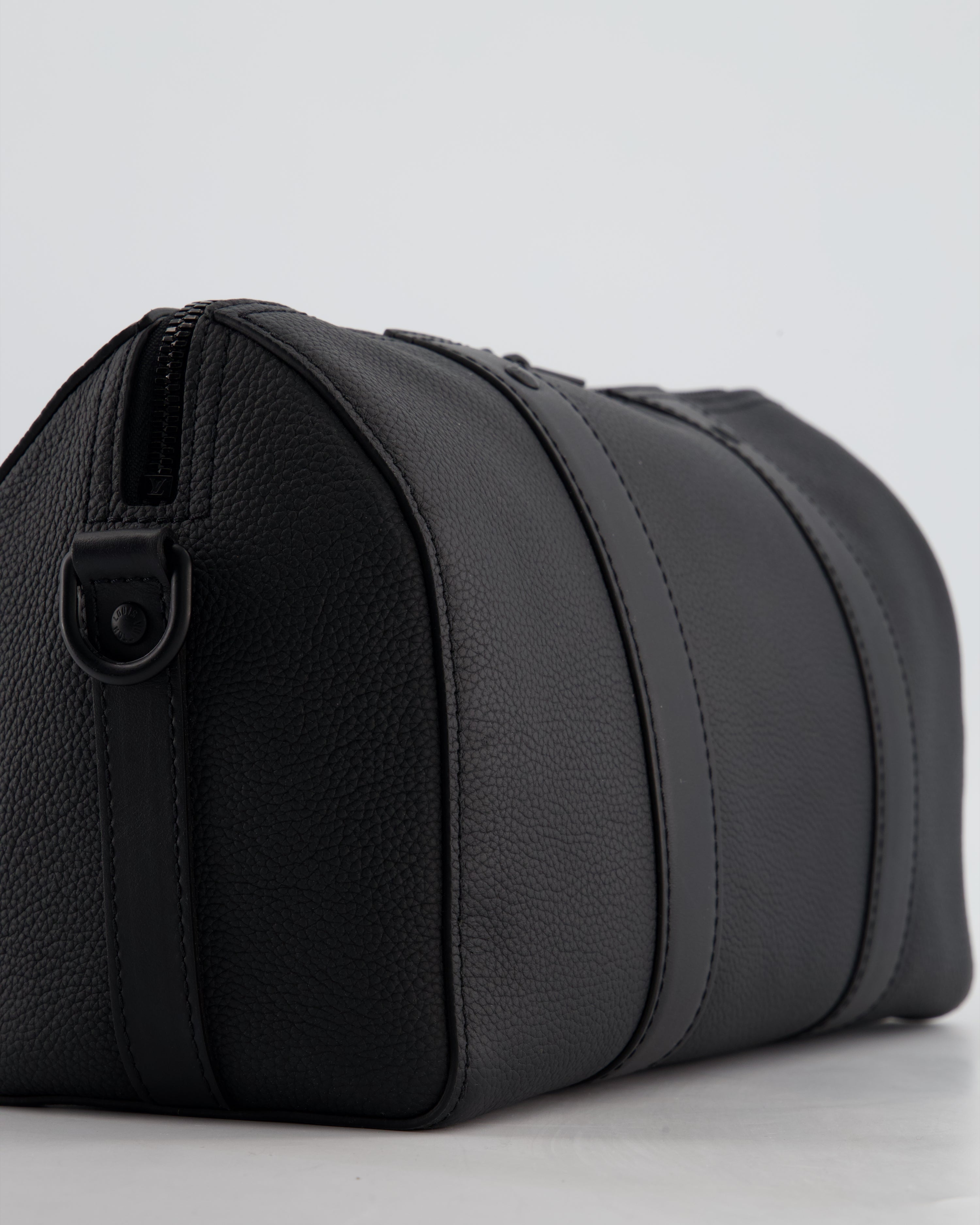 *FIRE PRICE* Louis Vuitton Aerogram City Keepall Shoulder Bag in Black Grained Leather