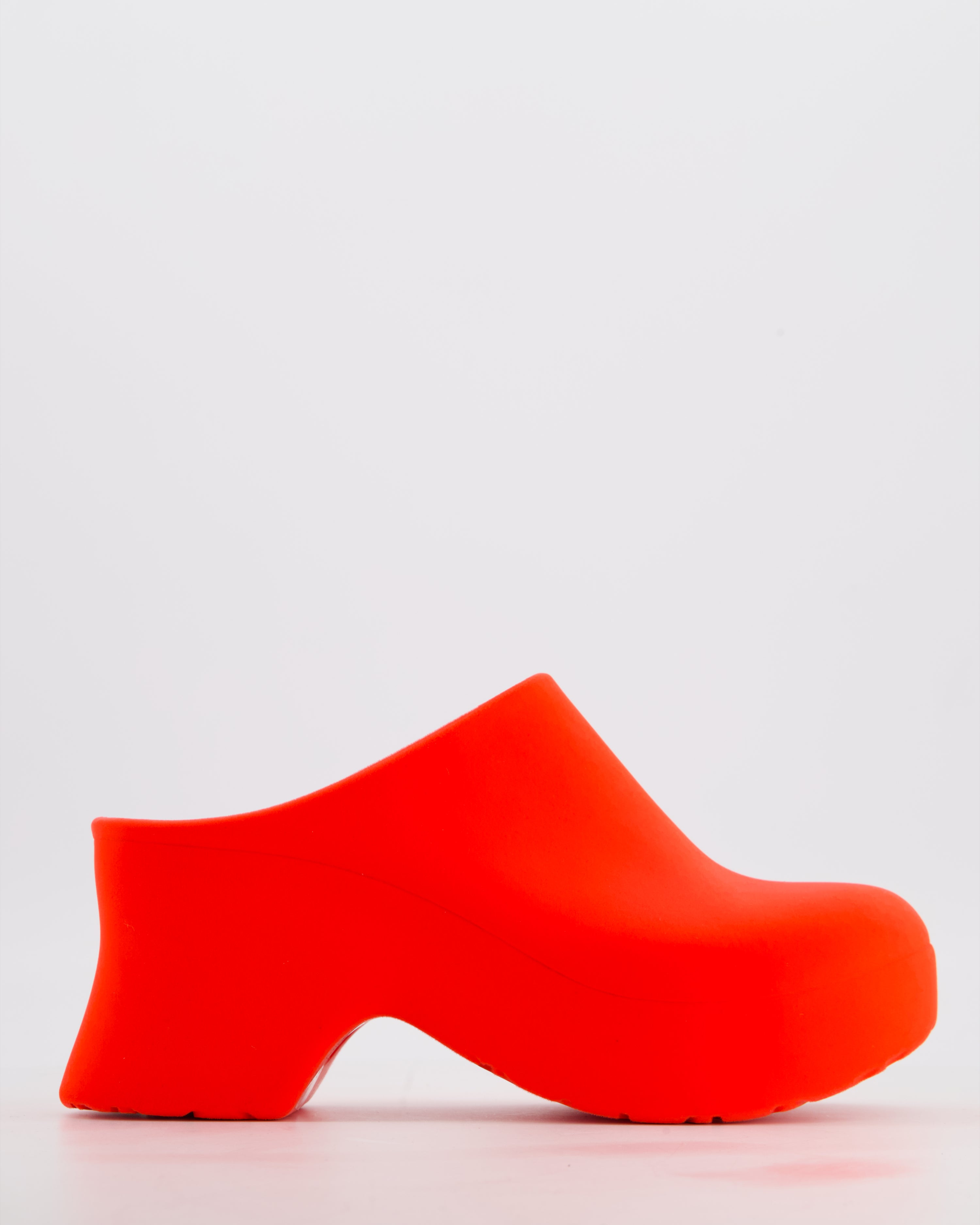 Loewe Terra Foam Clog In Bright Orange Flocked Rubber Size EU 38