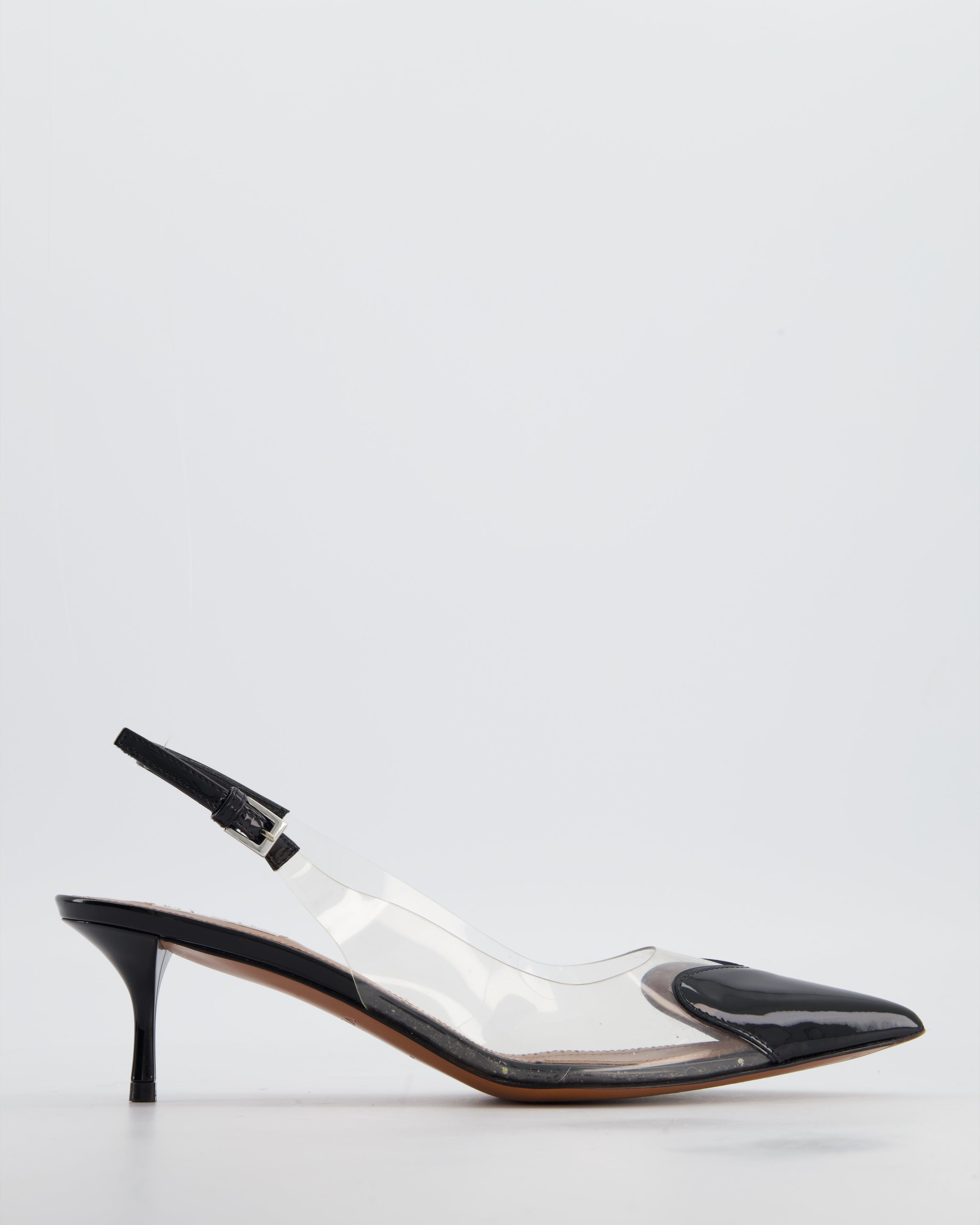Alaïa Black Le Coeur Slingback Pumps 55 Size EU 37 RRP £920