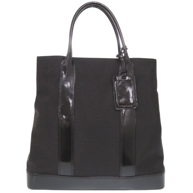 Tiffany & Co Nylon Patent Leather Black Tote Bag Black 1725