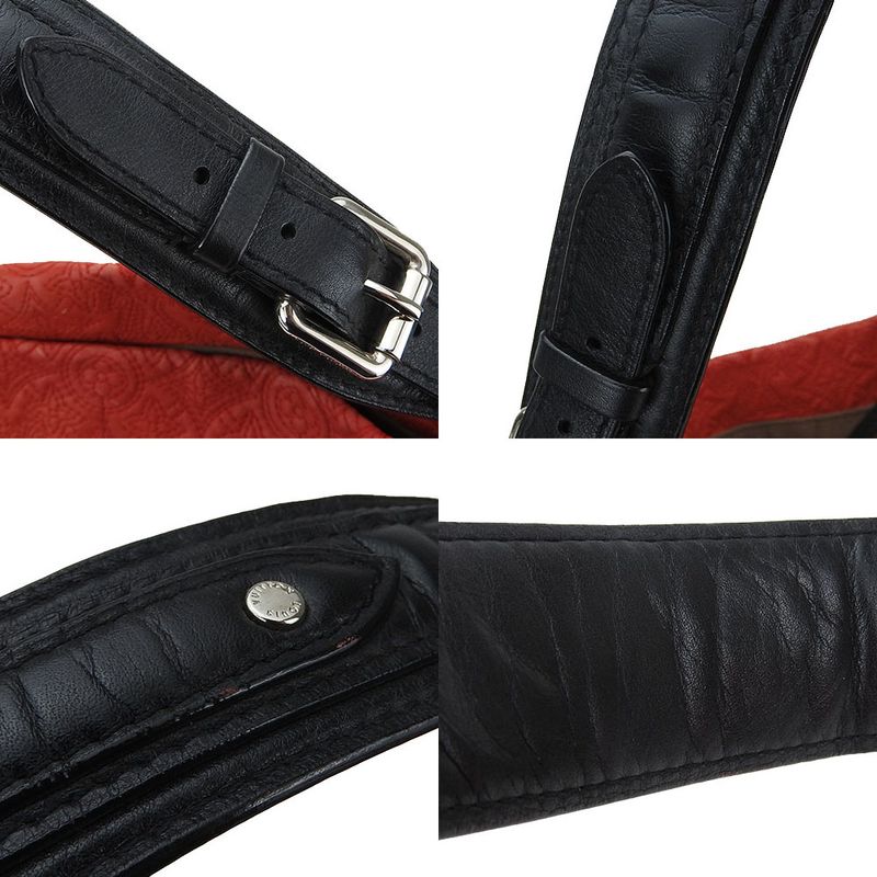Louis Vuitton Shoulder Bag Hobo GM Monogram Anthea Leather Red Black One