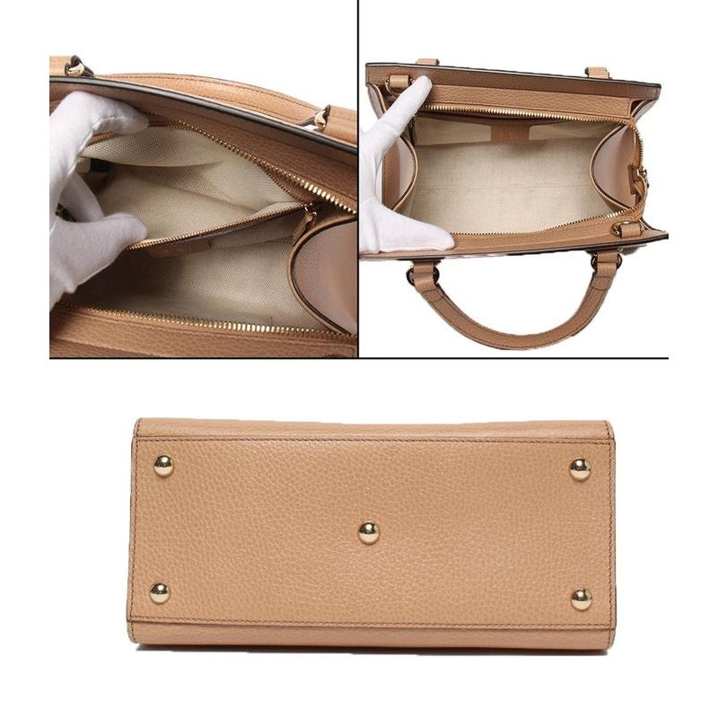 Gucci 2-Way Shoulder Bag Handbag Crossbody Interlocking Soho