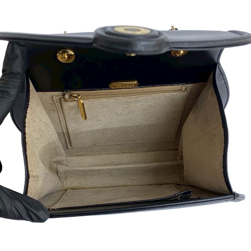 Tiffany & Co Logo Hardware Leather 2-Way Handbag