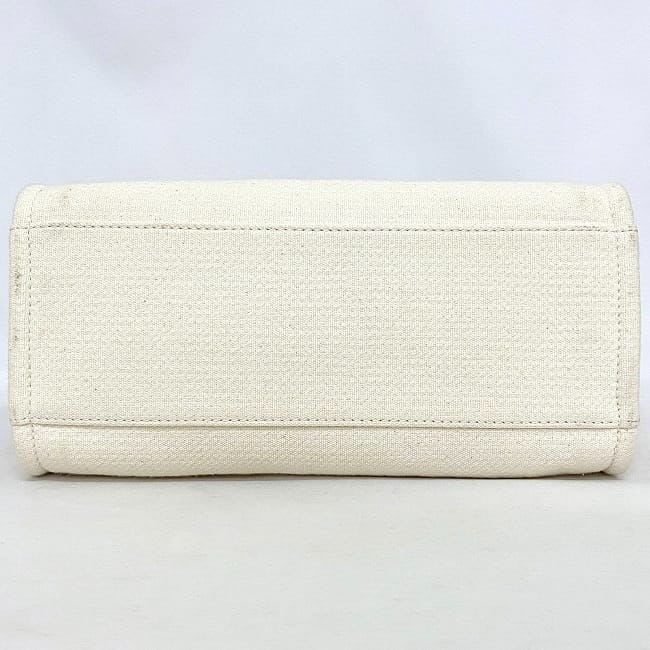 Chanel 2-Way Tote Bag Deauville MM White