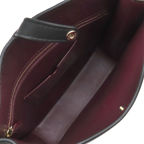 Cartier Shoulder Bag Hobo Bag Sm Leather Black Gold Hardware Must de