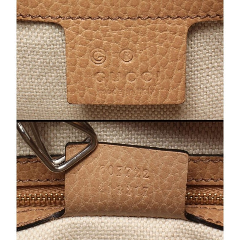 Gucci 2-Way Shoulder Bag Handbag Crossbody Interlocking Soho