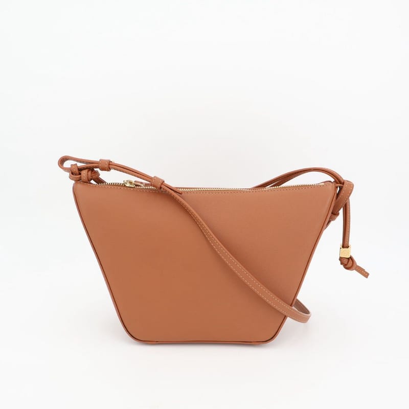 Loewe Hammock Hobo Bag Mini 2 way Bag Leather Tan Brown