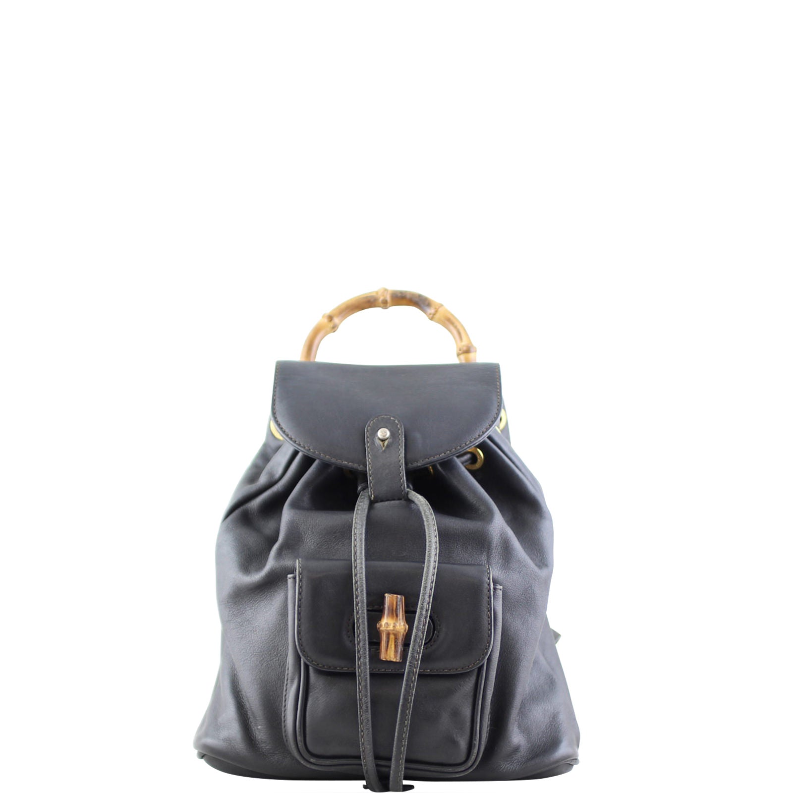 Gucci Bamboo Leather Backpack