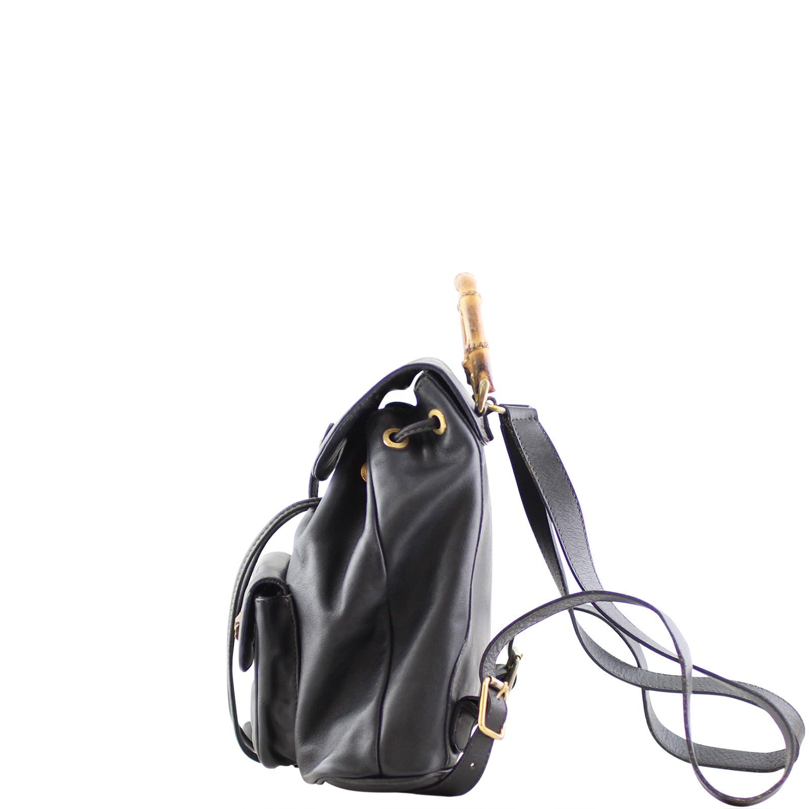 Gucci Bamboo Leather Backpack