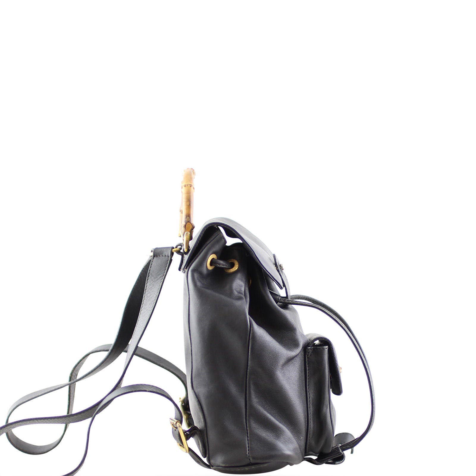 Gucci Bamboo Leather Backpack