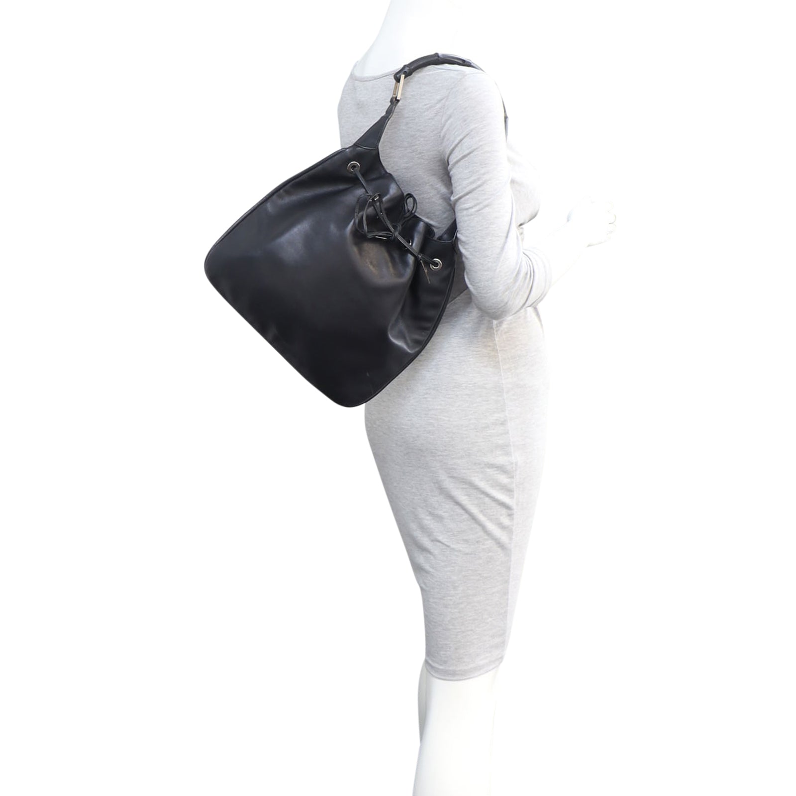 Gucci Bamboo Drawstring Hobo