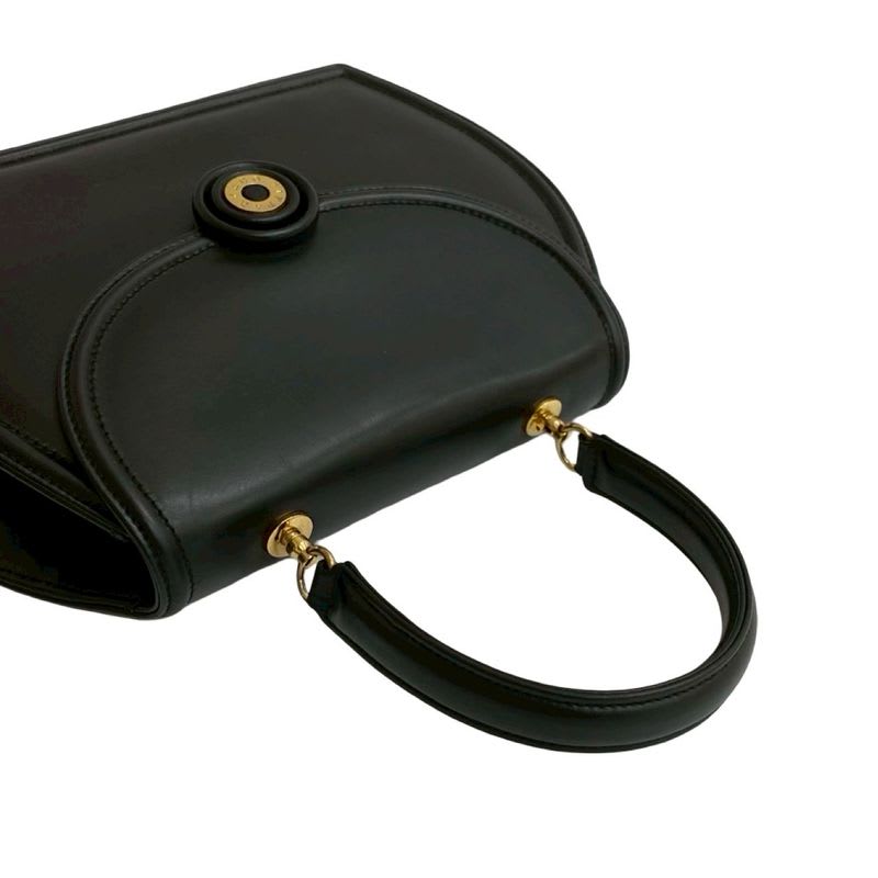 Tiffany & Co Logo Hardware Leather 2-Way Handbag