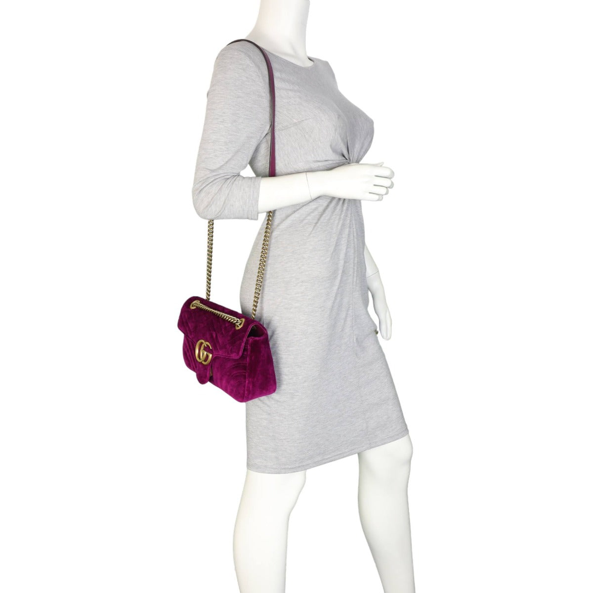 Gucci Marmont Velvet Small Shoulder Bag