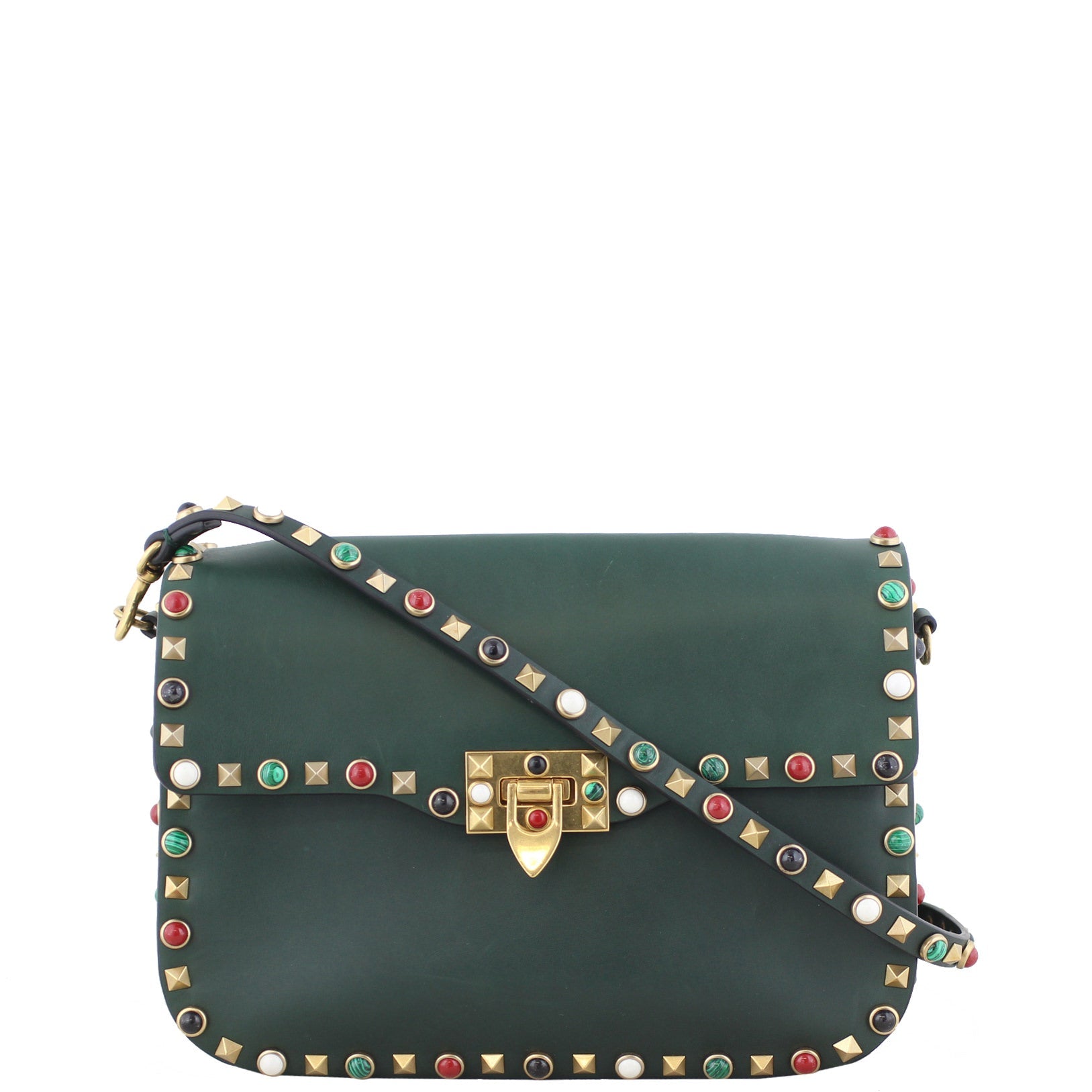 Valentino Rolling Rockstud Crossbody with Guitar Strap
