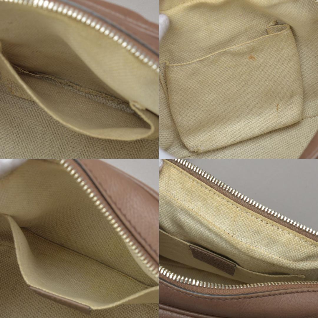 Gucci Soho Shoulder Bag Double G Leather Brown Bag