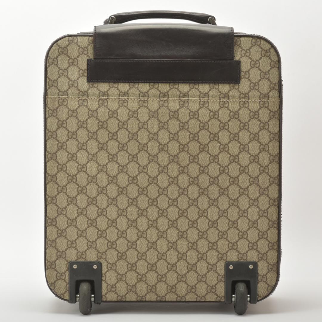 Gucci GG Supreme Travel Bag Suitcase Beige Brown
