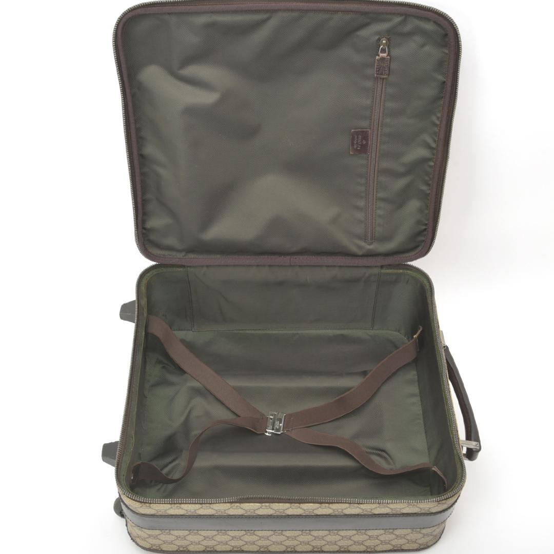 Gucci GG Supreme Travel Bag Suitcase Beige Brown