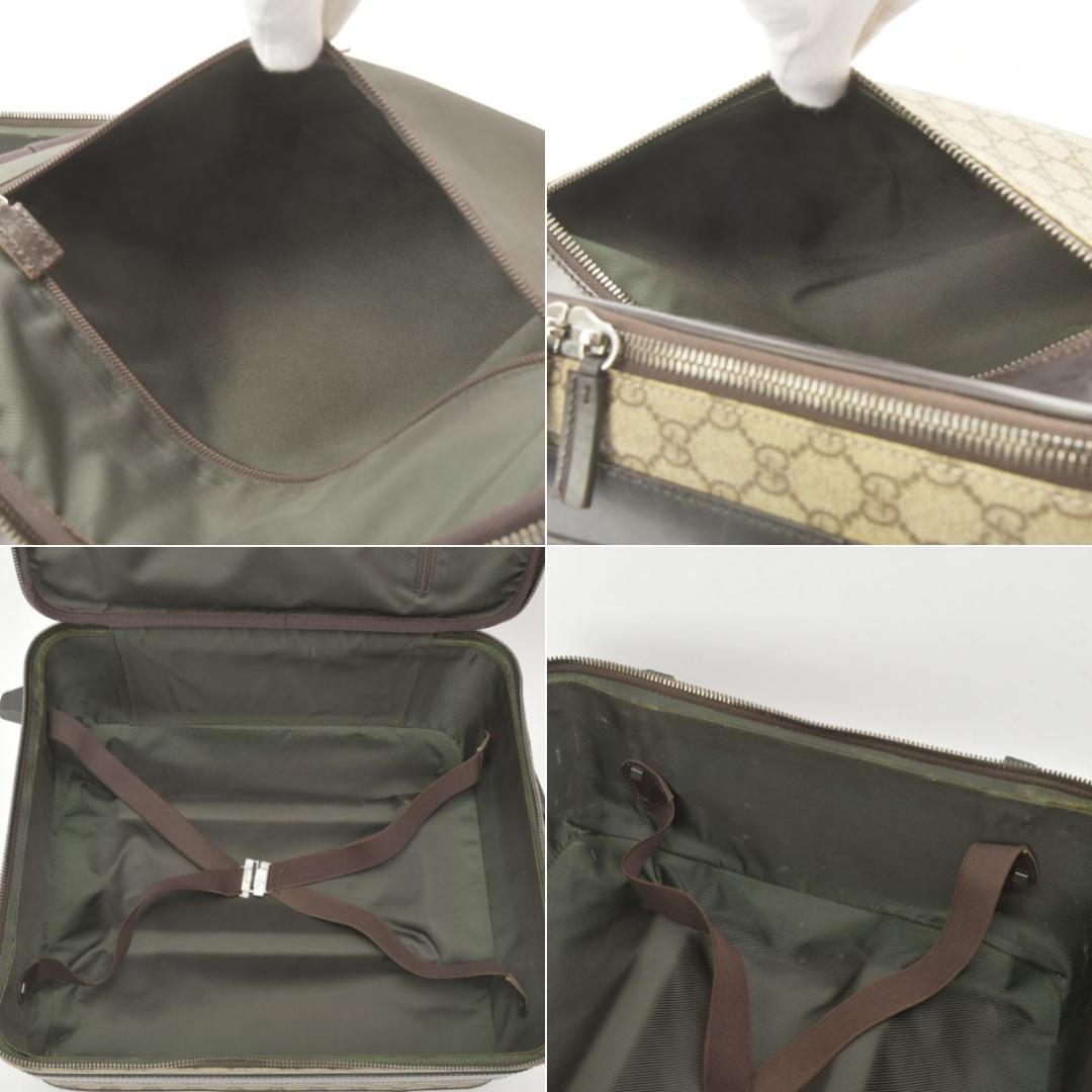 Gucci GG Supreme Travel Bag Suitcase Beige Brown