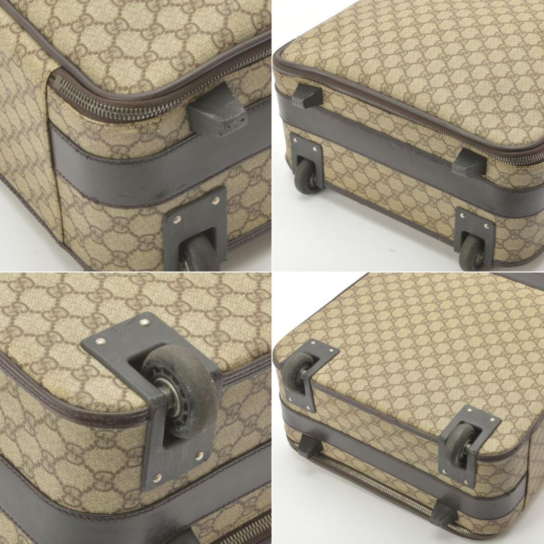 Gucci GG Supreme Travel Bag Suitcase Beige Brown