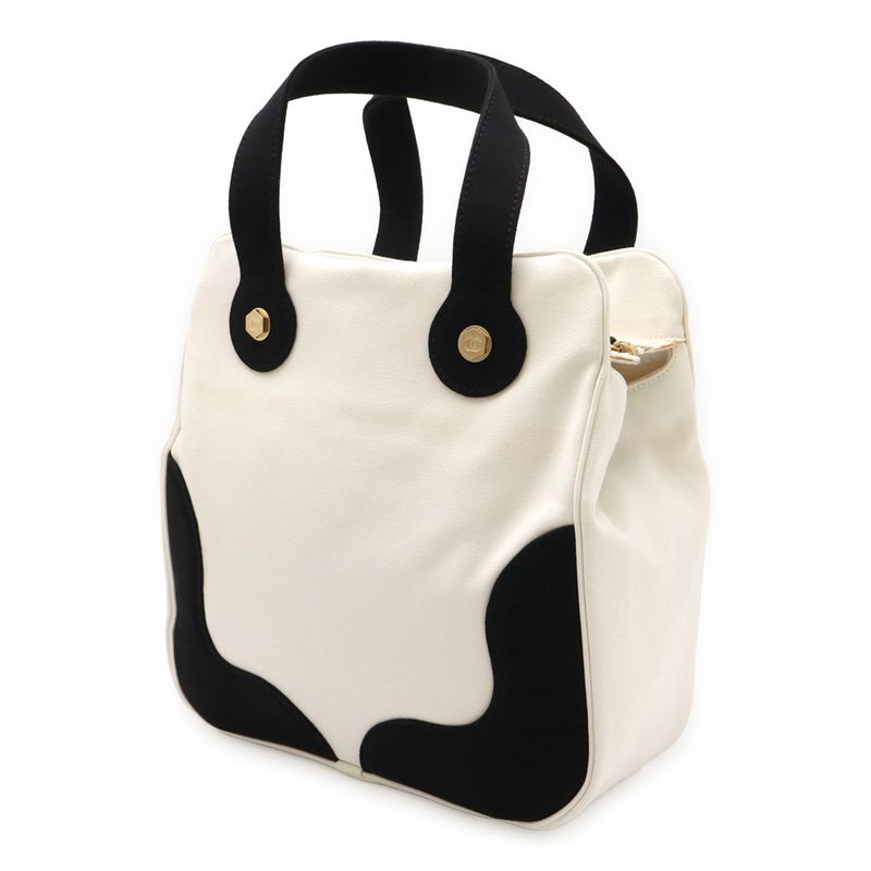 Chanel Chanel Marshmallow Bag Tote Bag Handbag Canvas Ivory White Black