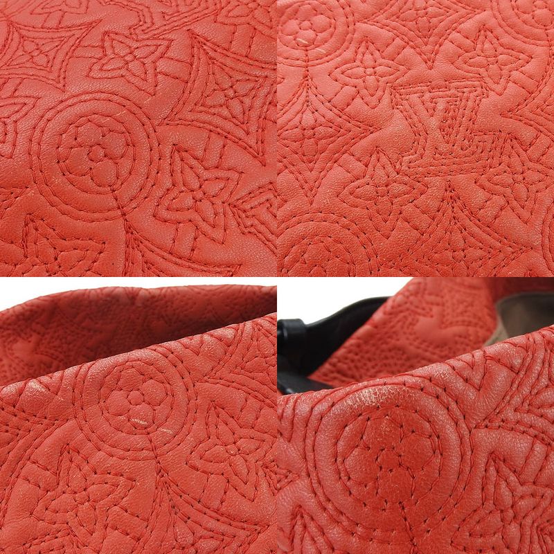 Louis Vuitton Shoulder Bag Hobo GM Monogram Anthea Leather Red Black One