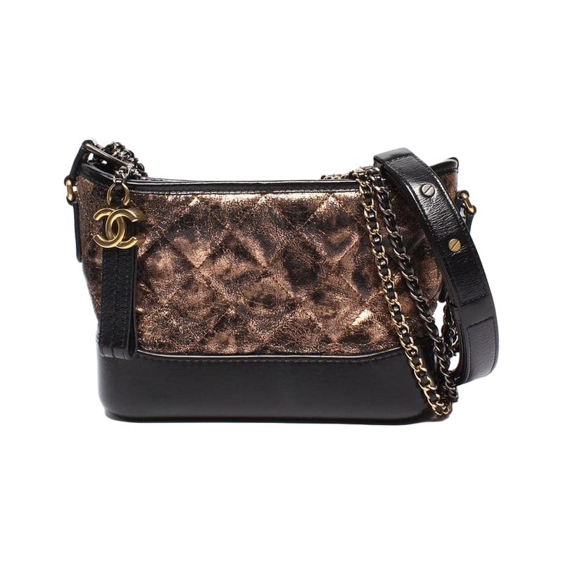 Chanel Shoulder Bag Hobo Bag Small Silver Hardware Gold Hardware Shoulder